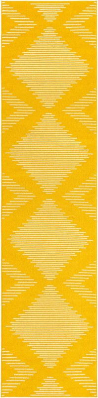 3' 3 x 14' Knox · Diamond rug, yellow