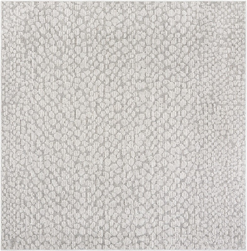 Dillard · Geometric Outdoor Rug, light gray