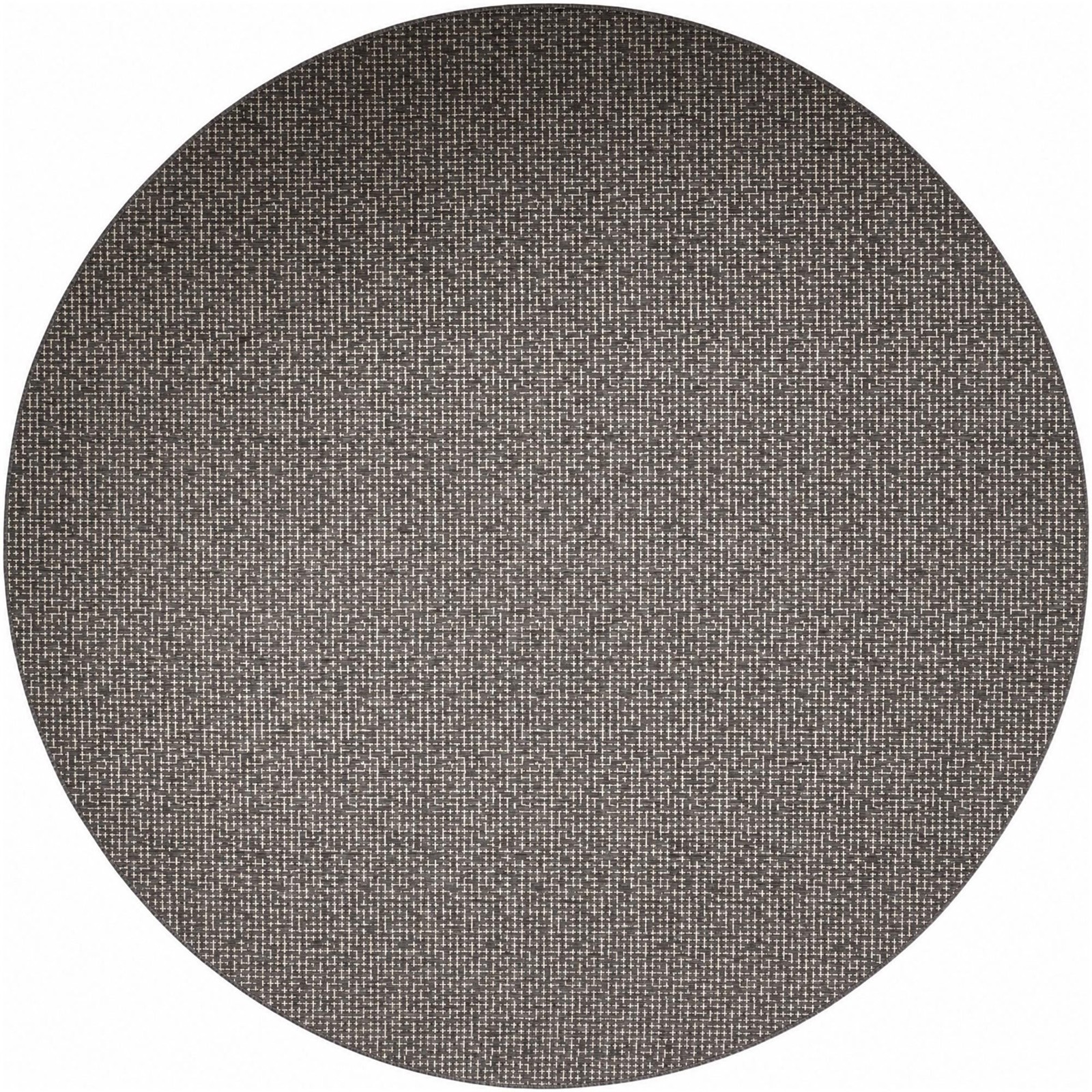 13' x 13' Loam · Checkered Outdoor Rug, charcoal