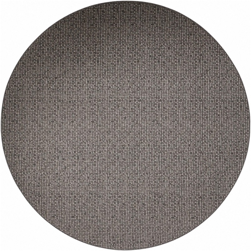 13' x 13' Loam · Checkered Outdoor Rug, charcoal
