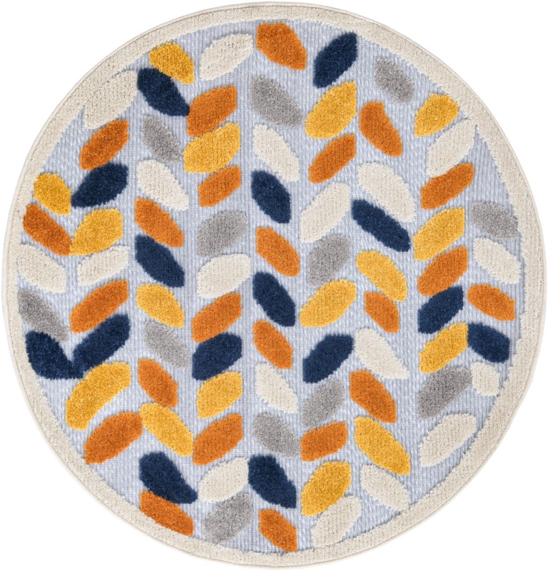 3' 3 x 3' 3 Boyd · Abstract Outdoor Rug, gray