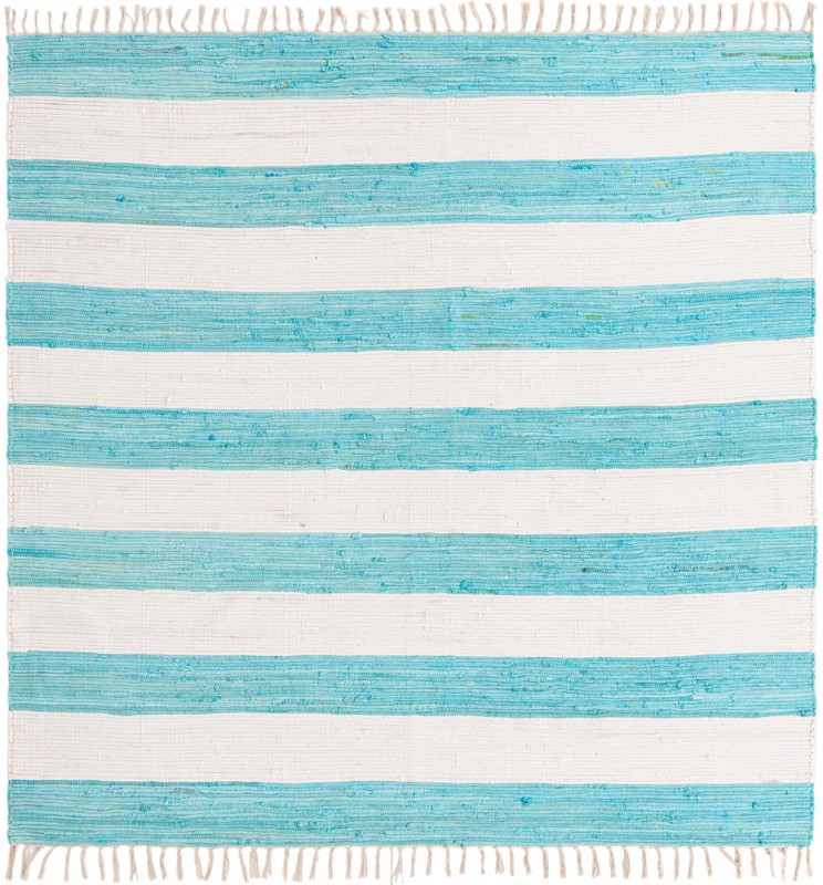 7' 10 x 7' 10 Flagstaff · Striped Chindi Rug