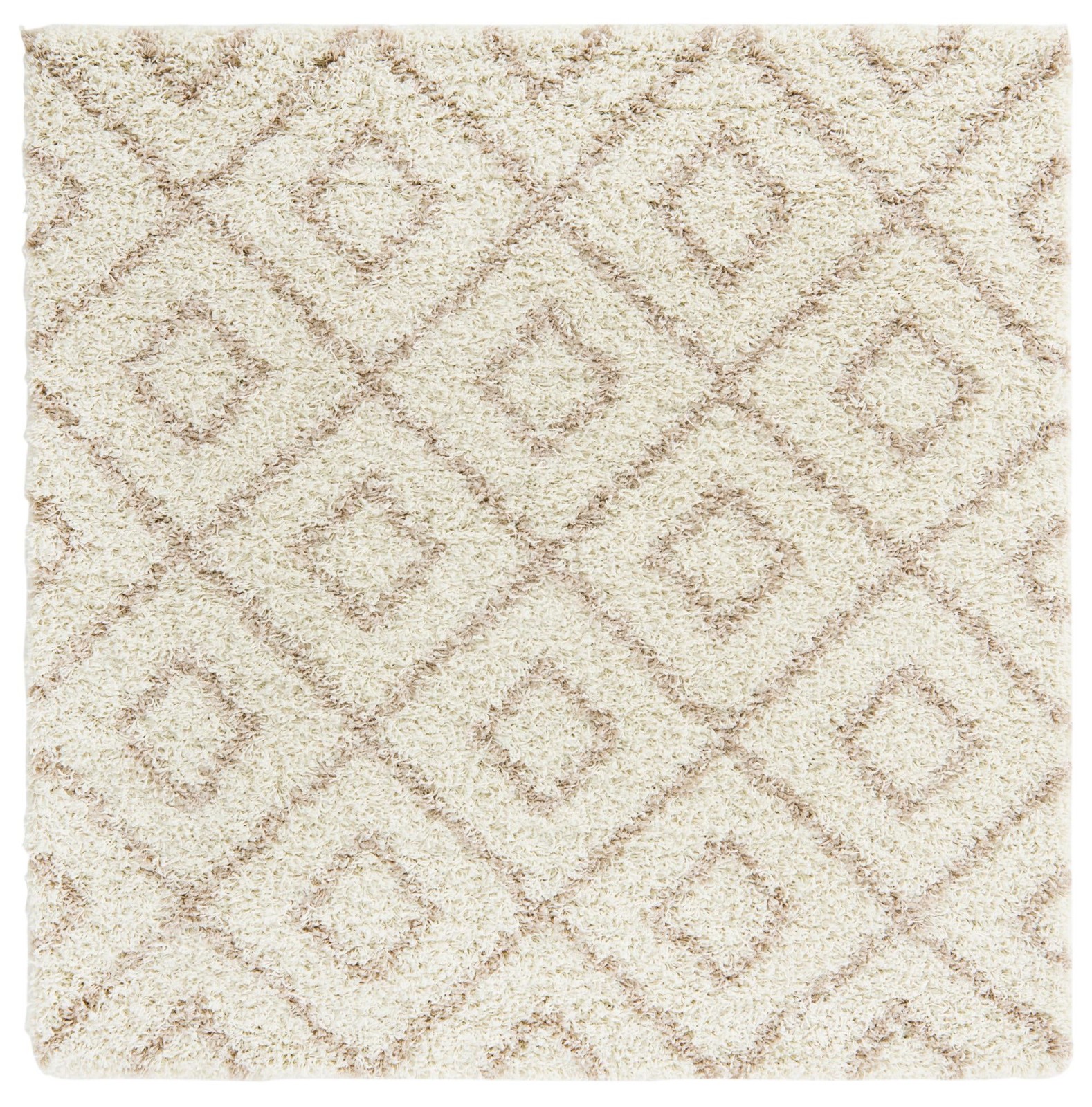 5' 3 x 5' 3 Brock · Diamond Shag Rug, beige