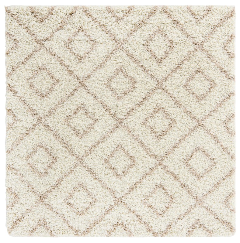 5' 3 x 5' 3 Brock · Diamond Shag Rug, beige