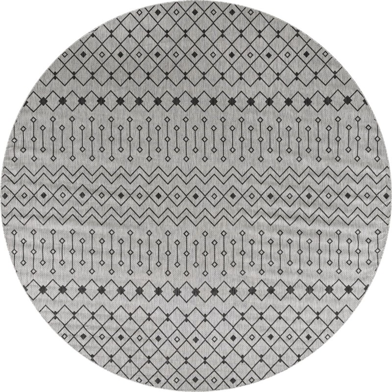 13' x 13' Kearney · Chevron Outdoor Rug, gray