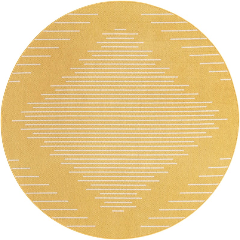 7' 10 x 7' 10 Harlow · Diamond Outdoor Rug, yellow