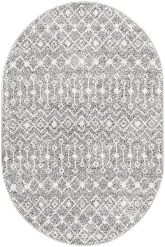 4' x 6' Boswell · Geometric rug, gray and ivory