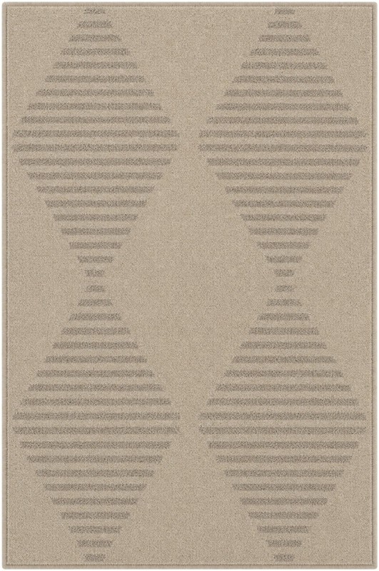 2' x 3' Dade · Diamond rug, ivory