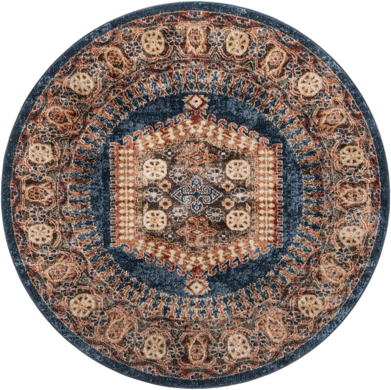 3' 3 x 3' 3 Briscoe · Border rug