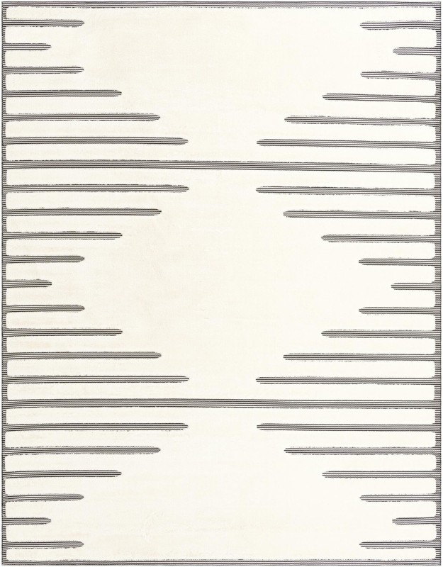 10' x 13' Hibbert · Abstract rug, ivory white