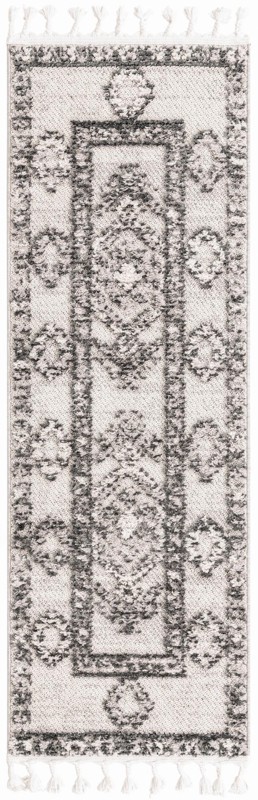 2' x 6' Hillcrest · Border rug, sand