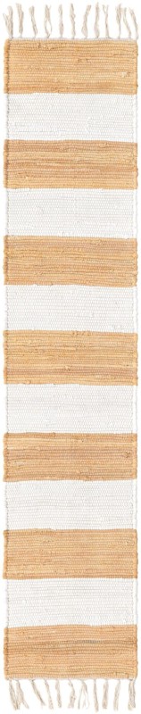 1' 2 x 6' 1 Flagstaff · Striped Chindi Rug, beige