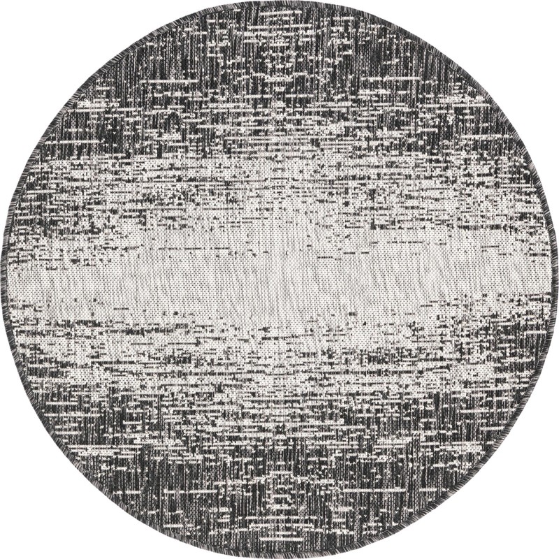Buell · Abstract Outdoor Rug, charcoal