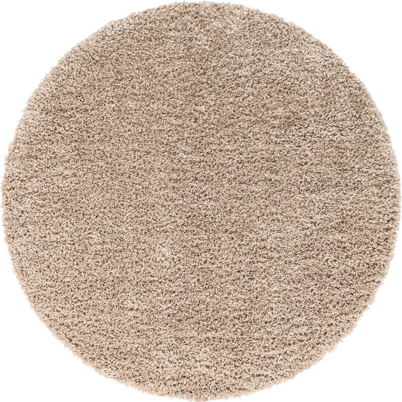 5' 3 x 5' 3 Dunham · Solid Shag Rug, beige
