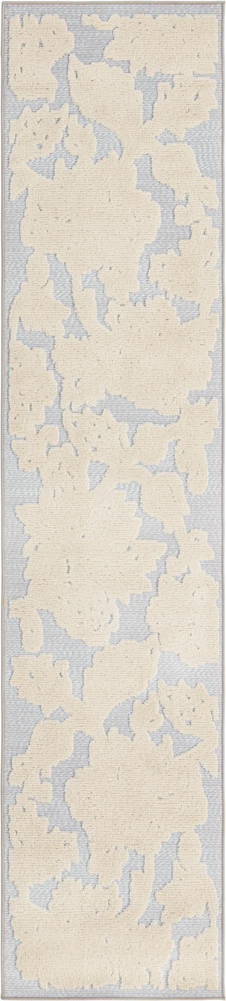 2' x 10' Lidell · Floral / botanical Outdoor Rug, gray