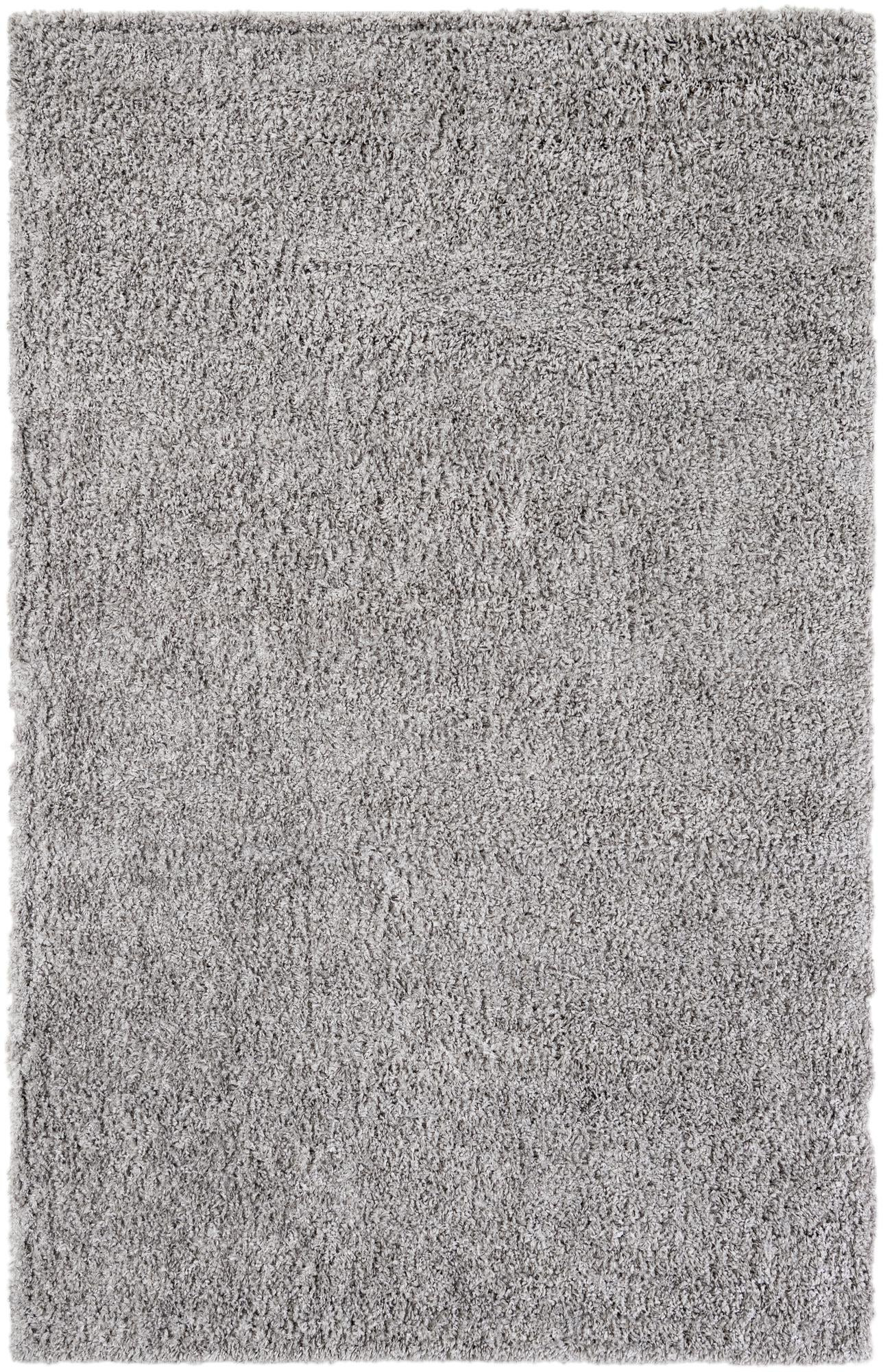5' 10 x 9' Easton · Border Shag Rug, lgrey