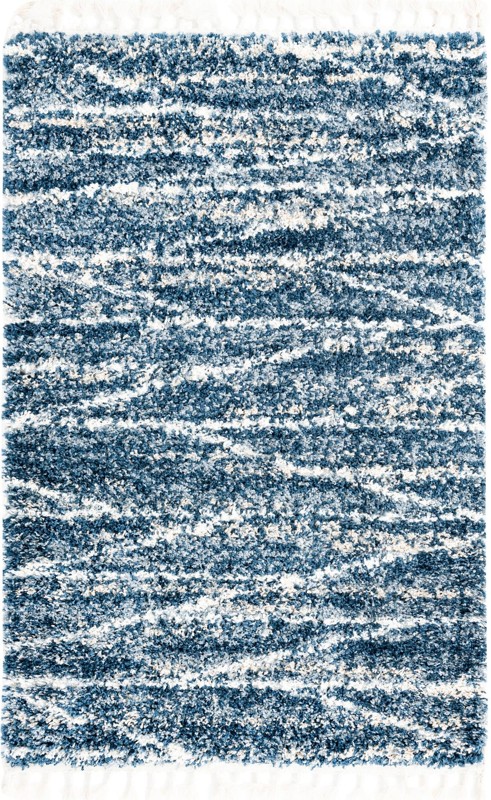 4' x 6' Edenton · Abstract Shag Rug, blue