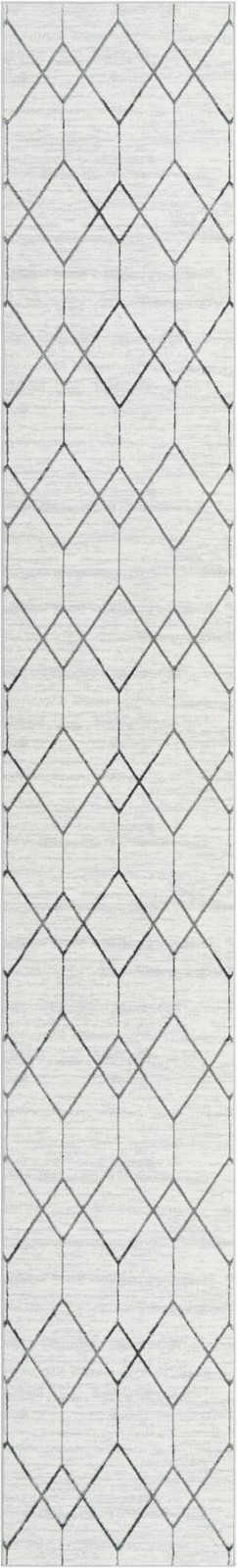 3' x 19' 8 Thatcher · Diamond rug, white