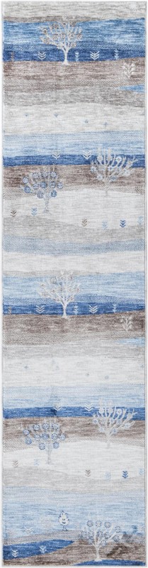 2' 7 x 10' Glenn · Floral / botanical rug, blue gray