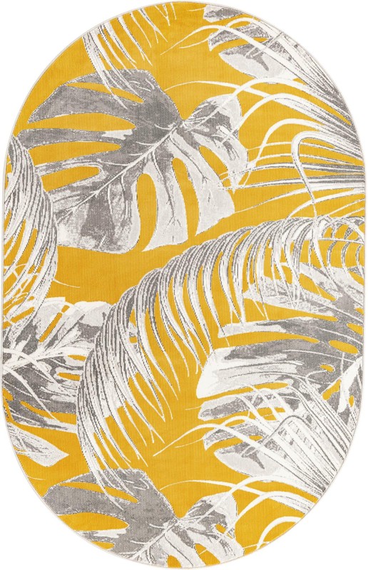 Britton · Floral / botanical rug, yellow