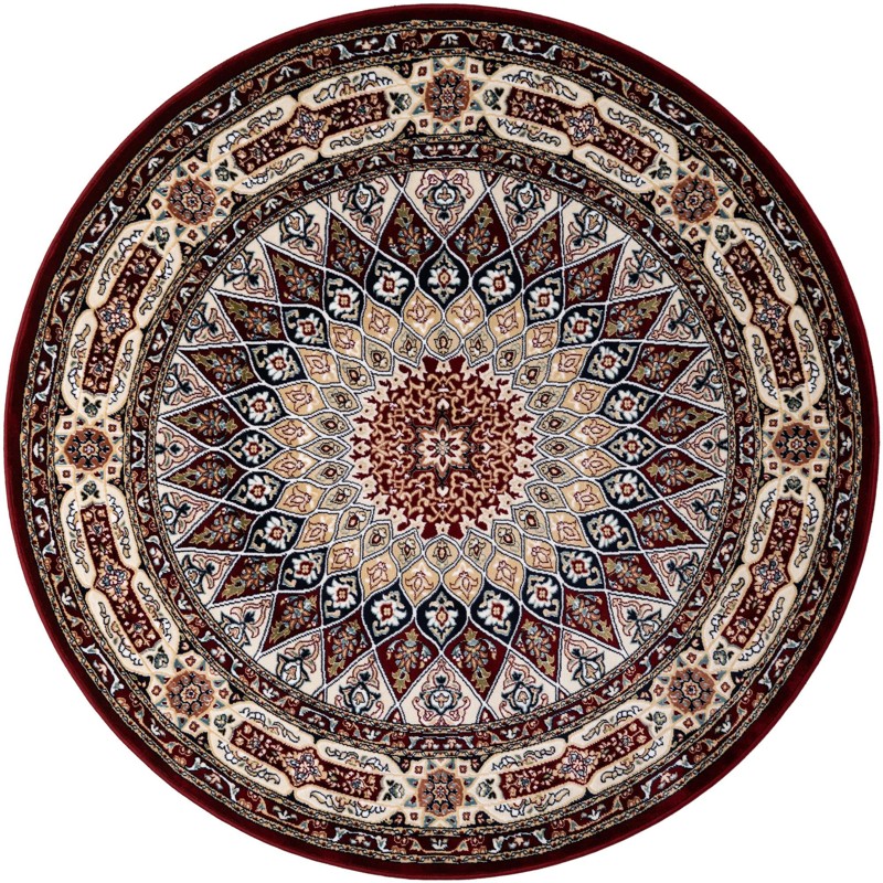 Blakemore · Medallion rug, burgundy and cream