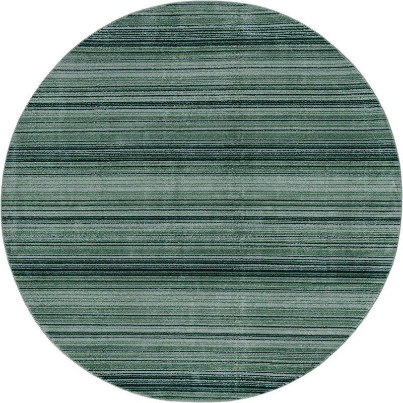 10' 2 x 10' 2 Jagger · Striped rug, shades of green