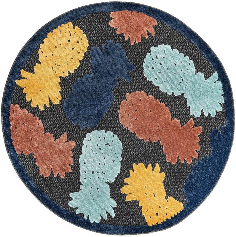 Ewell · Abstract Outdoor Rug, black