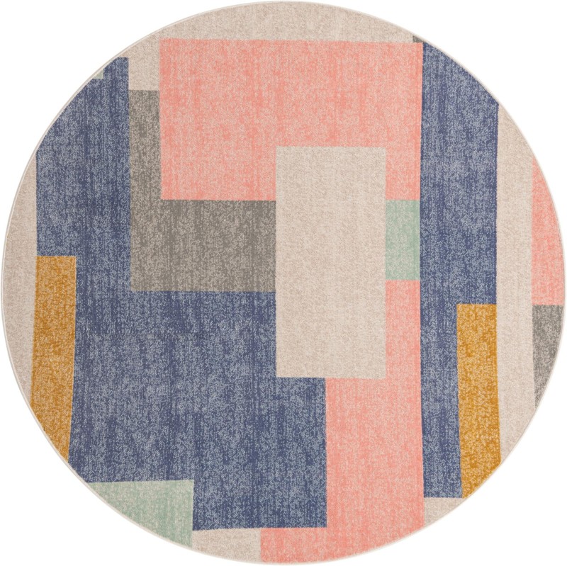 7' x 7' Sundance · Abstract rug, multi