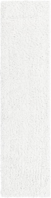 2' 6 x 10' Hartwell · Solid Shag Rug, snowwhite