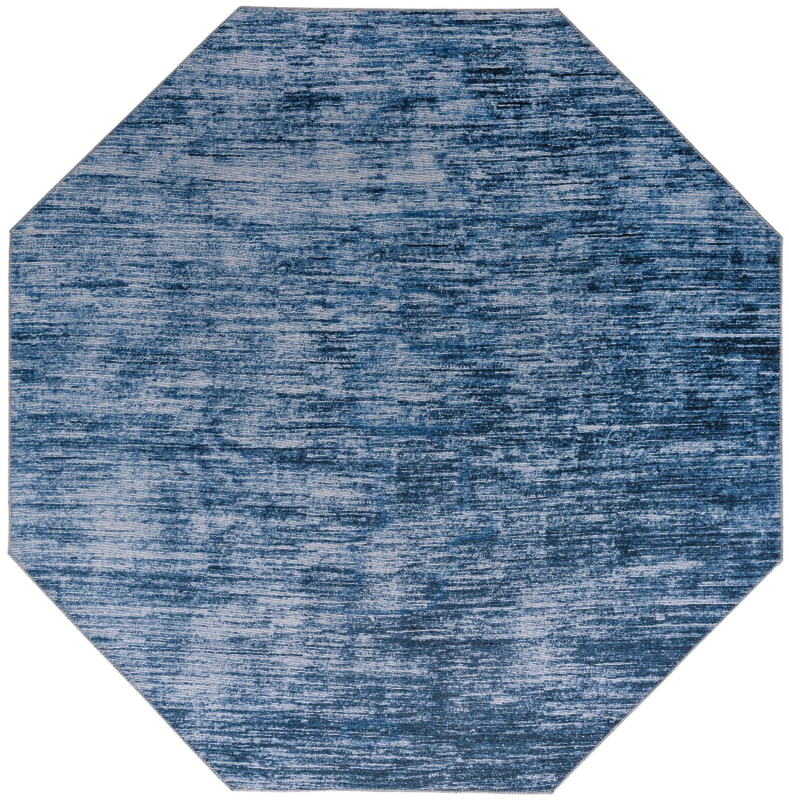7' 7 x 7' 7 Prewitt · Abstract rug, blue