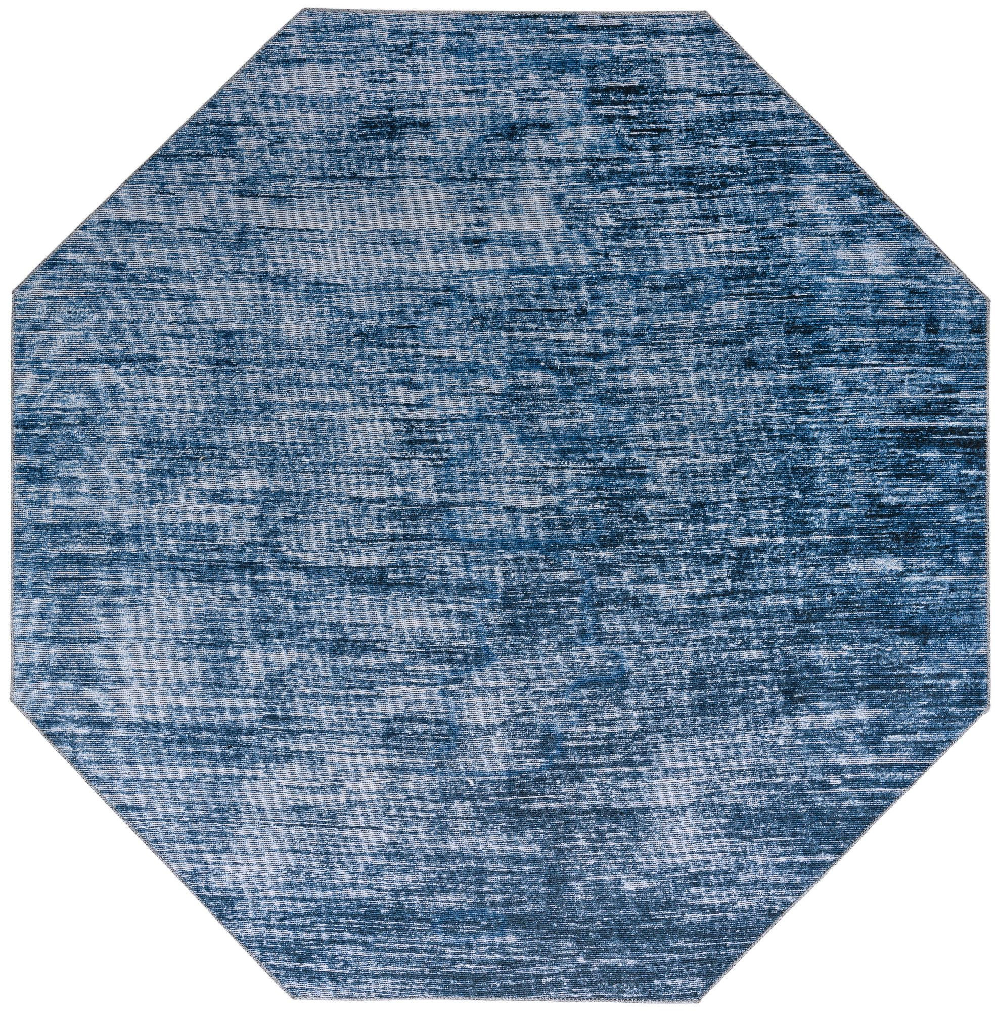 7' 7 x 7' 7 Prewitt · Abstract rug, blue
