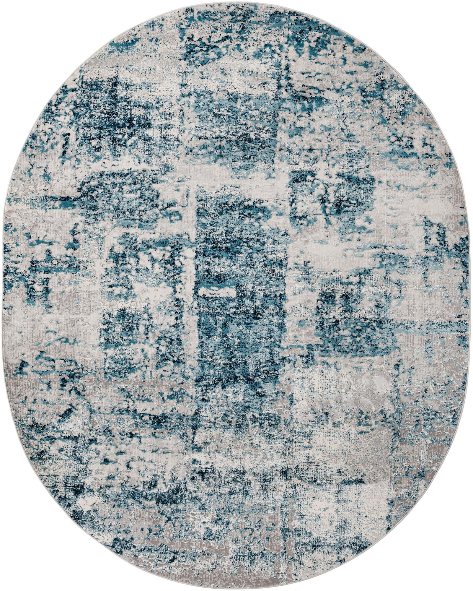 7' 10 x 10' Evanston · Abstract rug, blue