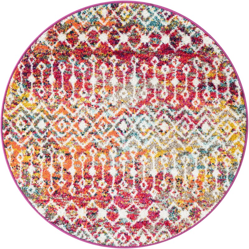 3' x 3' Boswell · Chevron rug, multi