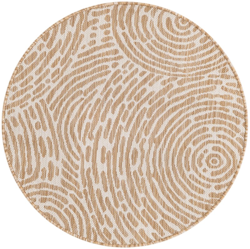 3' x 3' Grafton · Abstract Outdoor Rug, taupe