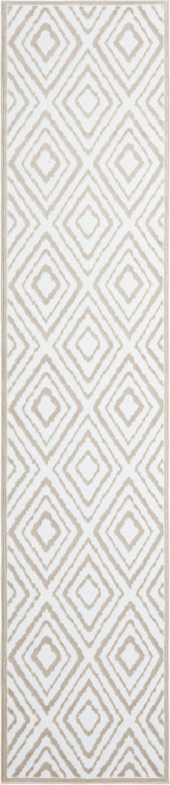 2' 7 x 12' Brattleboro · Diamond rug, snow white