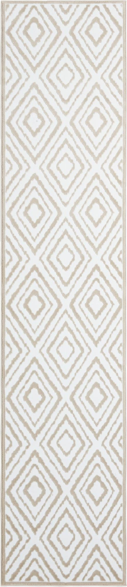 2' 7 x 12' Brattleboro · Diamond rug, snow white