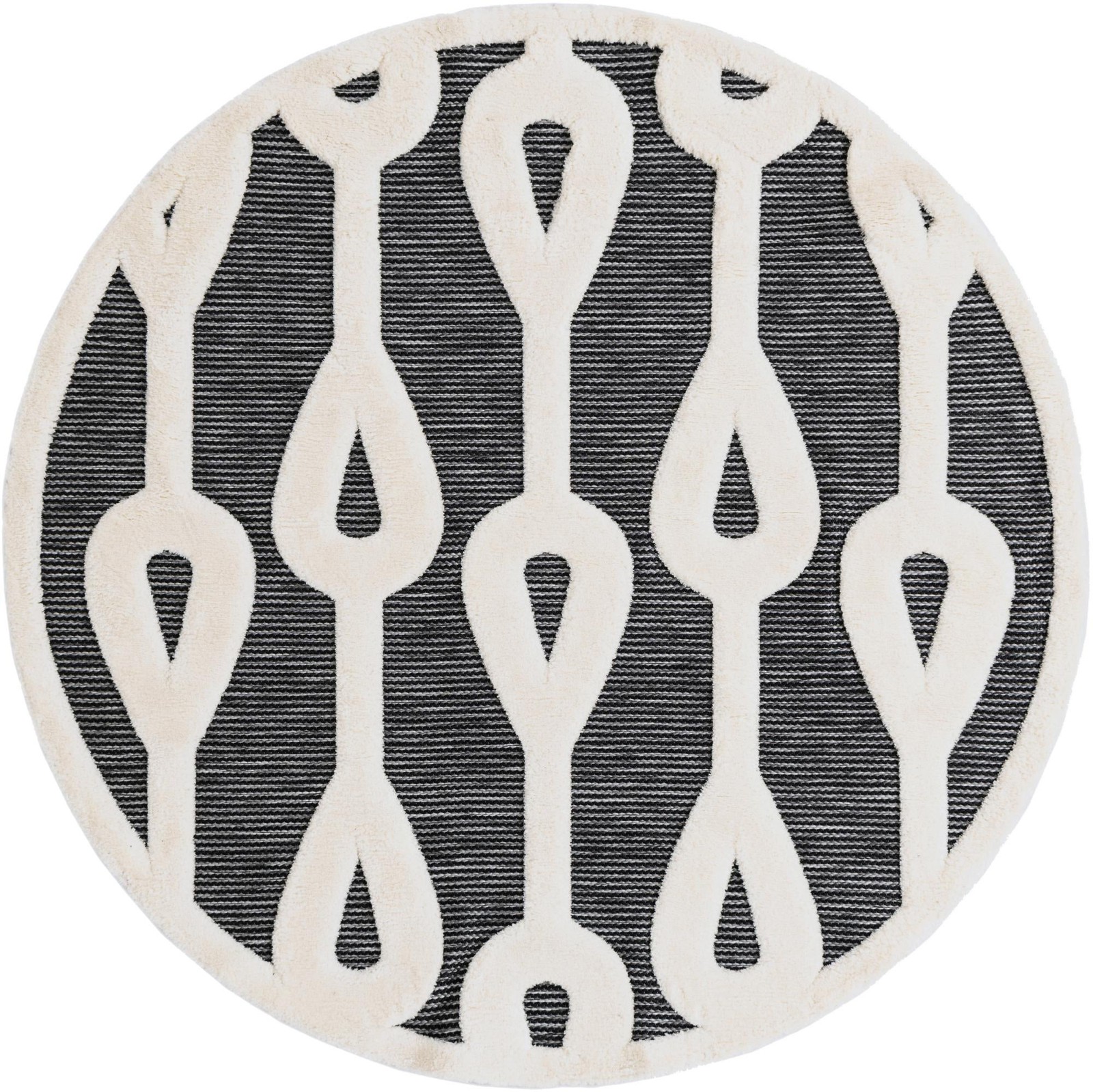 6' x 6' Russell · Abstract rug, gray