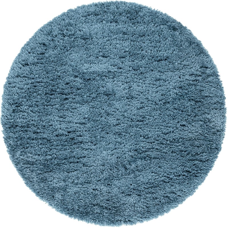 6' 7 x 6' 7 Olympia · Solid shag rug, aegean blue
