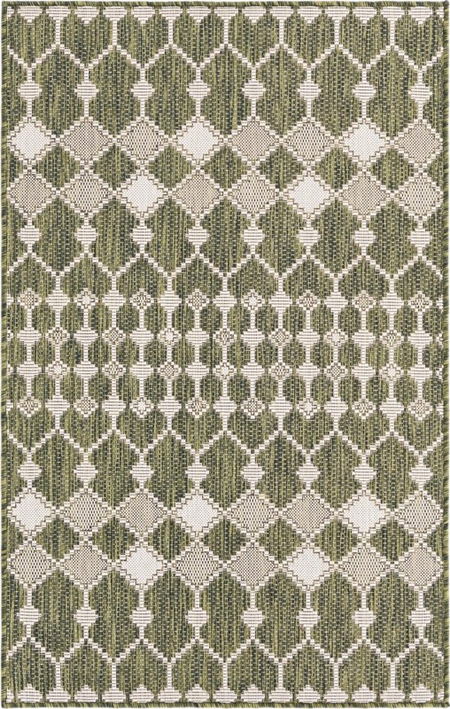 3' x 5' 3 Ramsden · Diamond Outdoor Rug, green