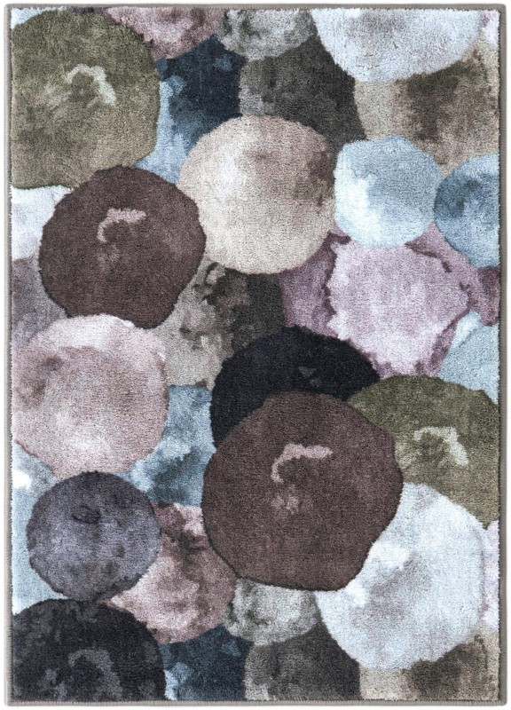 Birchwood · Abstract dot rug, multi gray