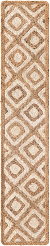 Halsey · Diamond Braided Jute Rug, natural