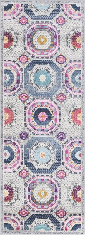 2' x 6' Haslam · Border rug, multi