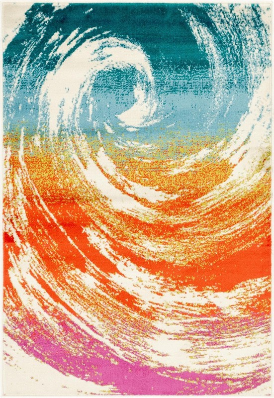 4' x 6' Peregrine · Abstract rug, multi