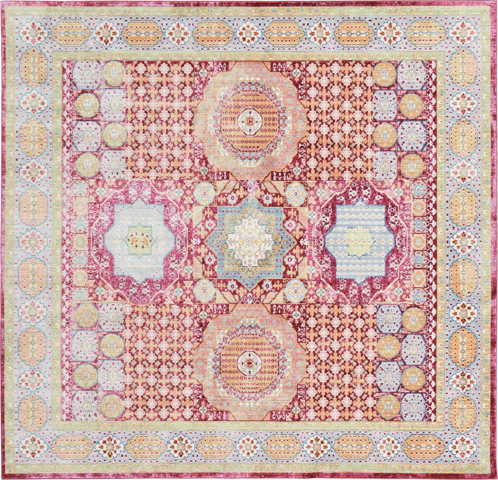 8' x 8' Upshaw · Border rug