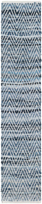 1' 2 x 6' 1 Hopkins · Chevron Chindi Rug, denim