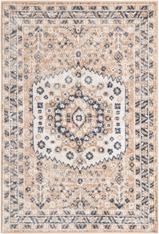 Swallow · Border rug, beige