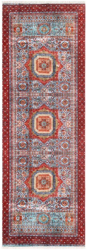 2' x 6' 1 Cavell · Border rug, multi