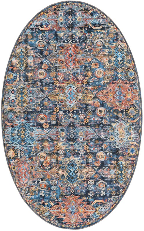 Waters · Abstract Washable Rug, multi