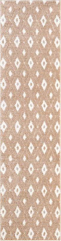 Gaines · Diamond rug, caramel and ivory