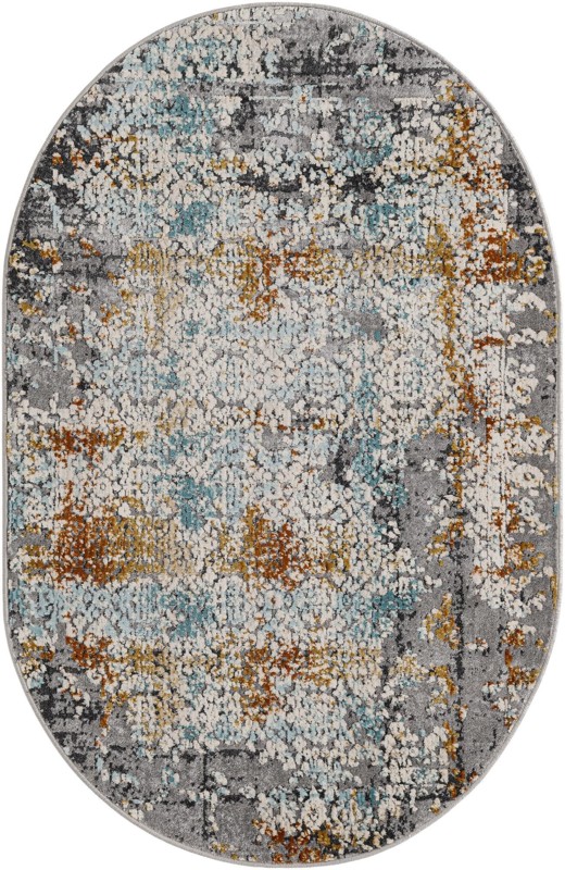 Upton · Abstract rug, grey